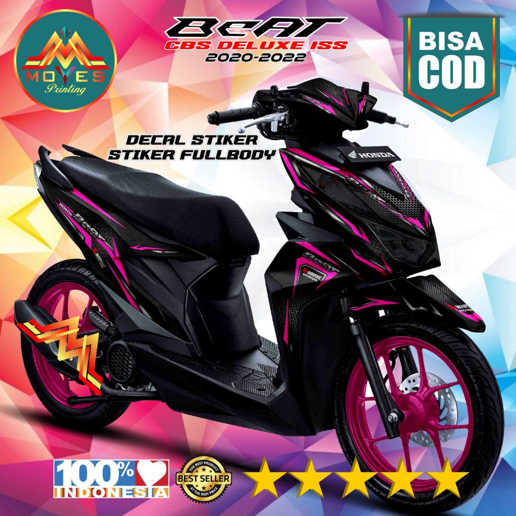 stiker beat deluxe decal motor beat deluxe 2020 2022 full body stiker variasi honda beat deluxe