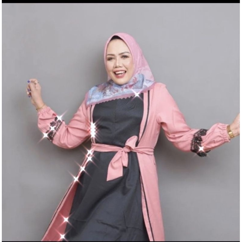 Gamis Mozya Disca Basic Style Outer