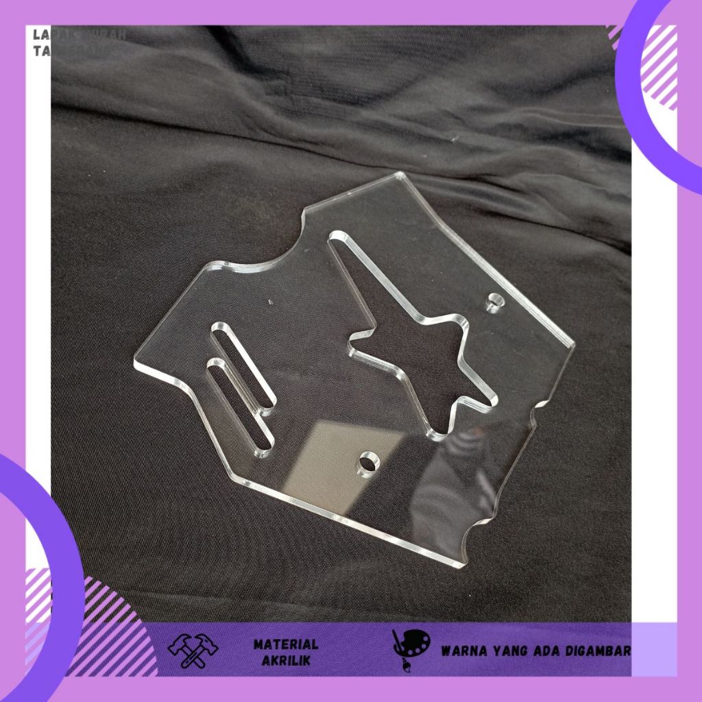 HKS (FreeOngkir) COVER GEAR DEPAN OLD CB150R TUTUP PELINDUNG GEAR DEPAN MOTOR CB150R AKRILIK MIKA