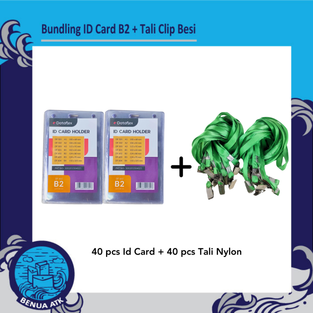 

BUNDLING ID Card Holder B2 + Tali Nylon Clip Besi - NYL