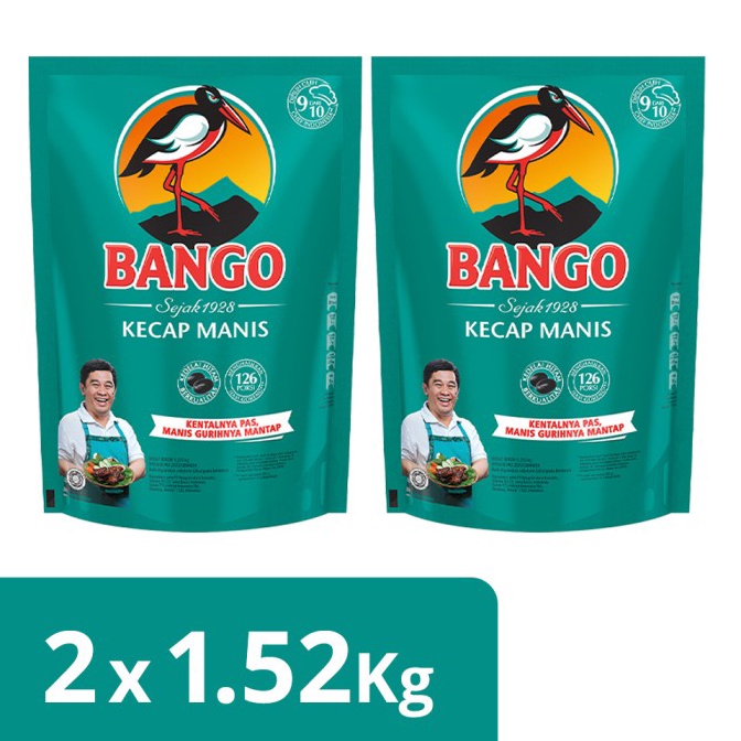 

[۩K17\] Bango Kecap Manis Pouch 1.52Kg Twinpack [242]