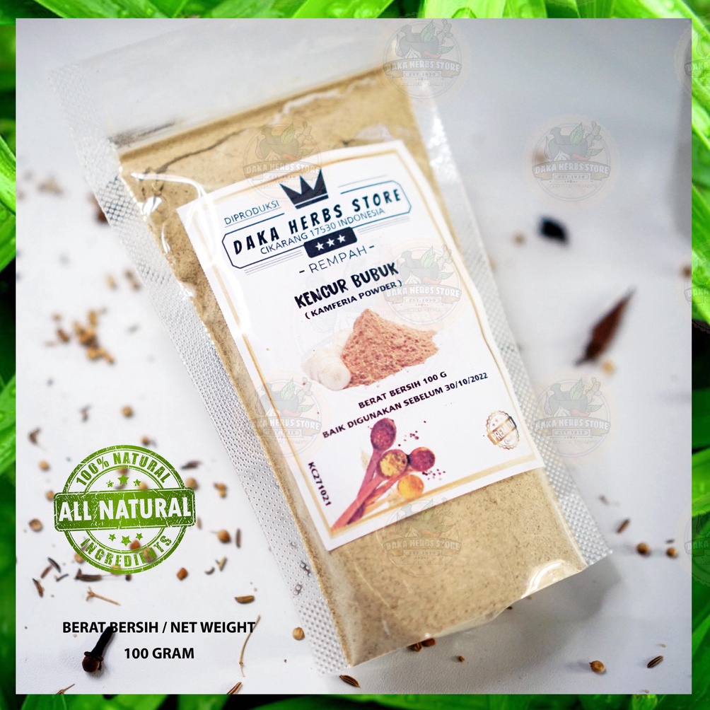 

46 Kencur Bubuk Murni Tanpa Campuran (100 Gram) 6444