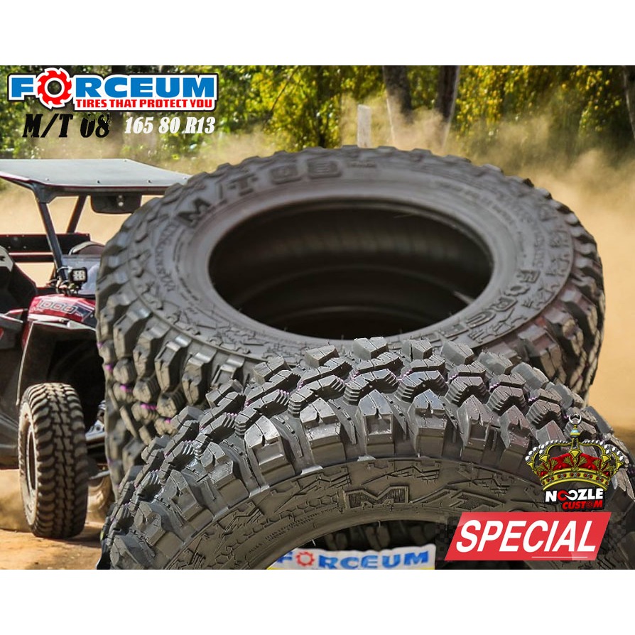 BAN MOBIL PACUL RING 13 TIPE KASAR M-T FORCEUM 165 80 R13 BAN TUBLES