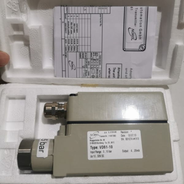 

Dijual Pressure Transmitter 10Bar/145PSI NORIS VD61-10 Limited
