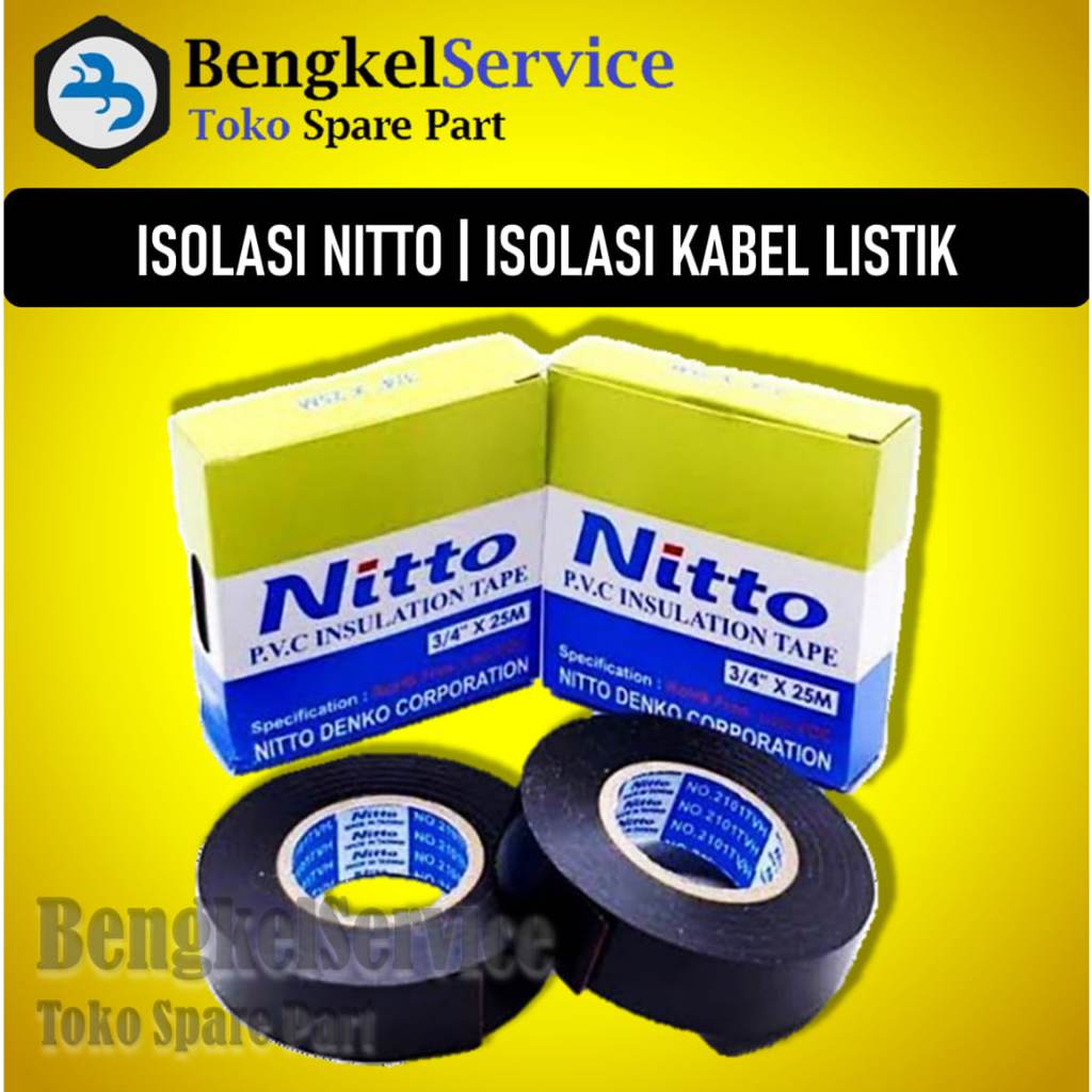 Isolasi Lakban Lem Kabel Listrik Nitto|Lakban Kabel Listrik |Lem Kabel Listrik