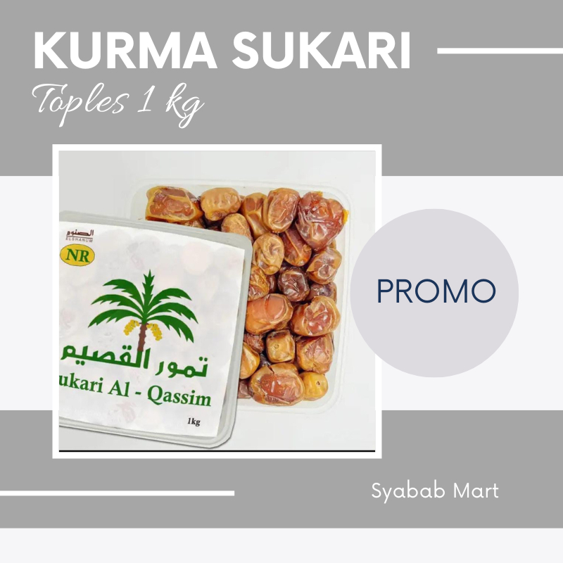 

Kurma Sukari 1 Kg Premium || Kurma Sukari || Kurma Basah || Buah Kering || Sukari Al Qosim