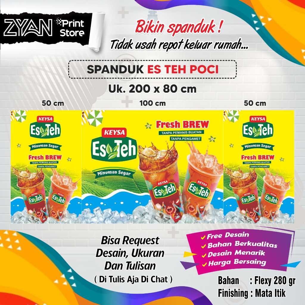 BANNER SPANDUK ES TEH