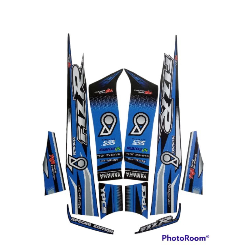 STRIPING FIZ R VARIASI SPESIAL EDITION BIRU, striping yamaha Fiz r variasi terbaik