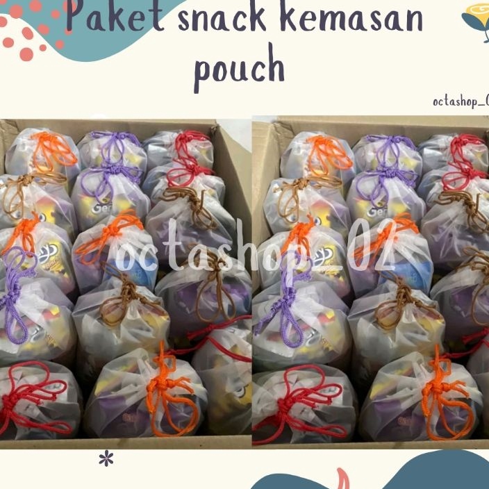 

KODE CF869 BUY 27 FREE 1, Paket snack ulang tahun kemasan pouch sedang/Hampers snack