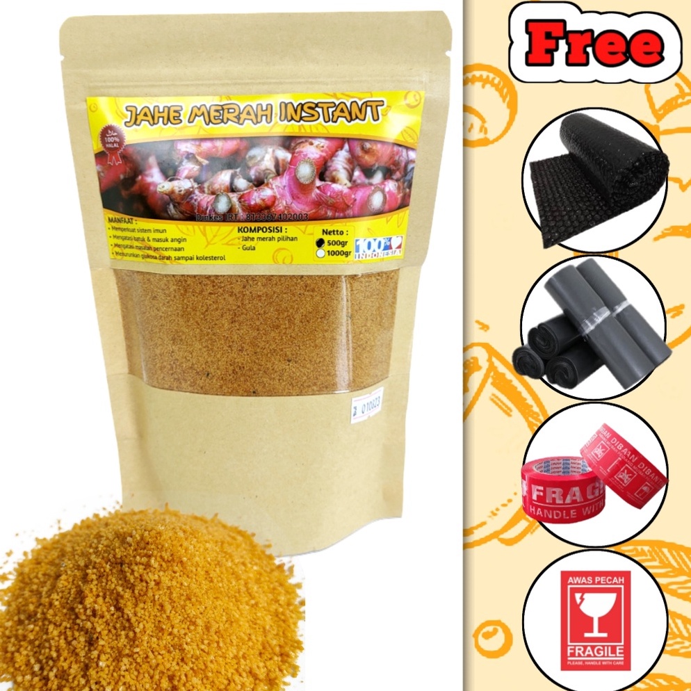 

Kode LTY568 Jahe Merah Bubuk Instan Gula Aren 500gr 1kg