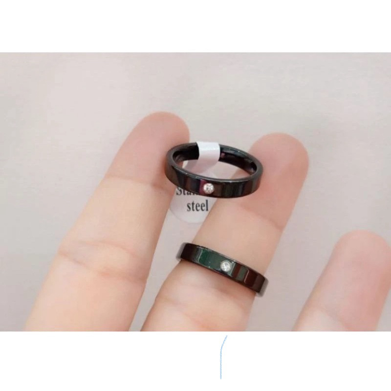 Cincin tunangan cincin nikah Hitam mata