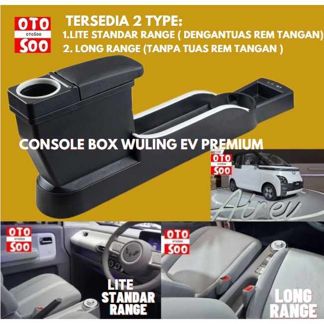 Armrest Wuling Ev - Console Box Wuling Ev- Armrest box wuling Air ev- Otosoo Armrest Wuling mini Ev 