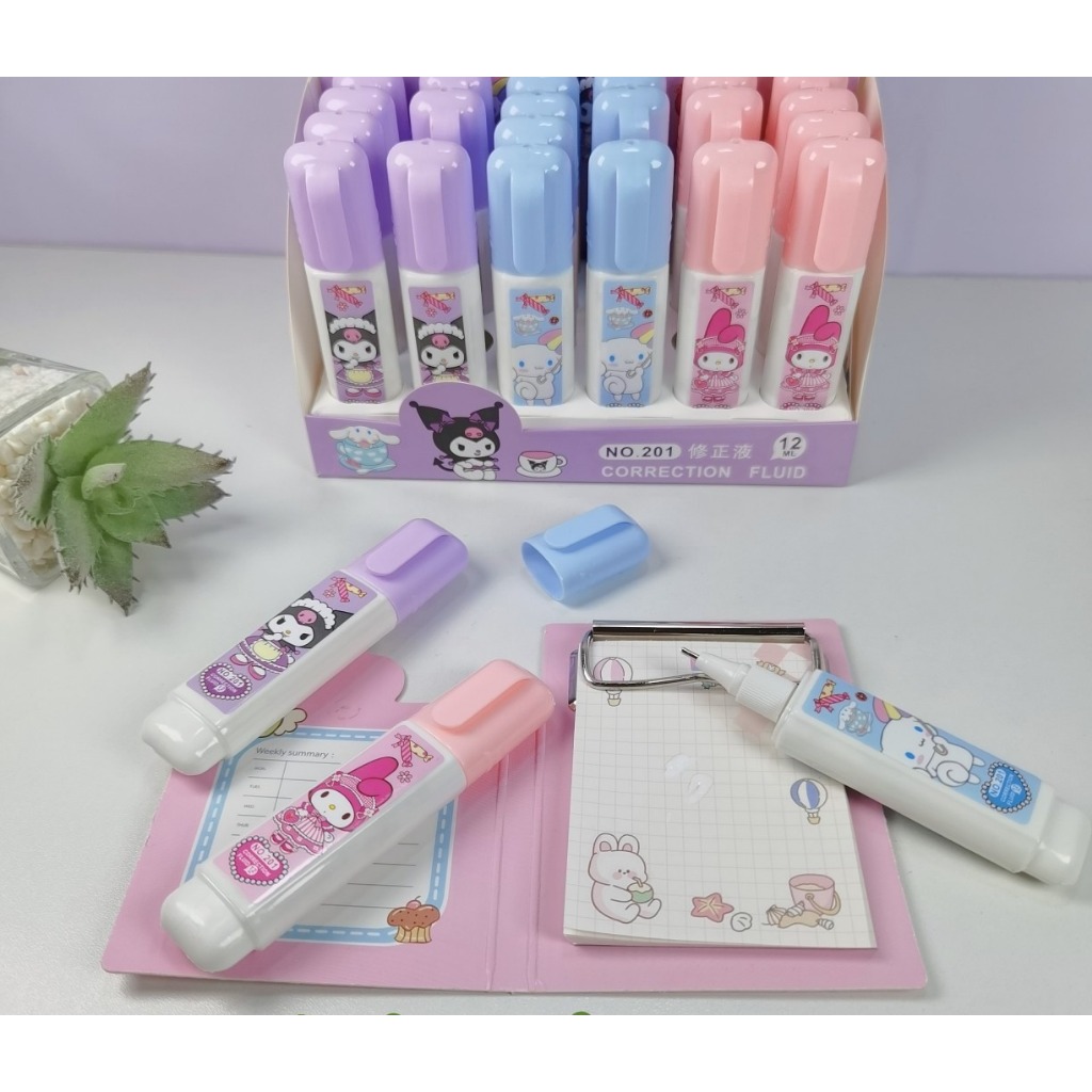 

GEMILANG - TIPEX CORRECTION TAPE FLUID SANRIO | TIPEX CAIR | CORRECTION TAPE CAIR | TIPEX LUCU | MELODY | KUROMI | CINAMORROL