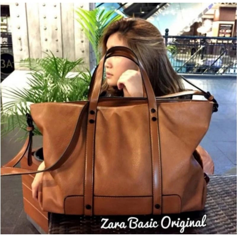 tas zara basic original