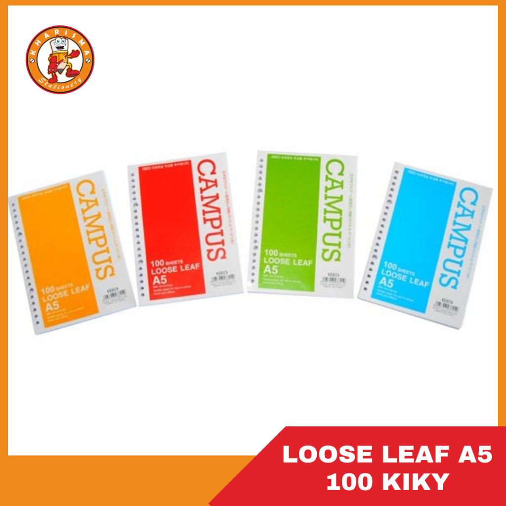 

KERTAS BINDER / LOOSE LEAF A5 100 KIKY MURAH [5010455]
