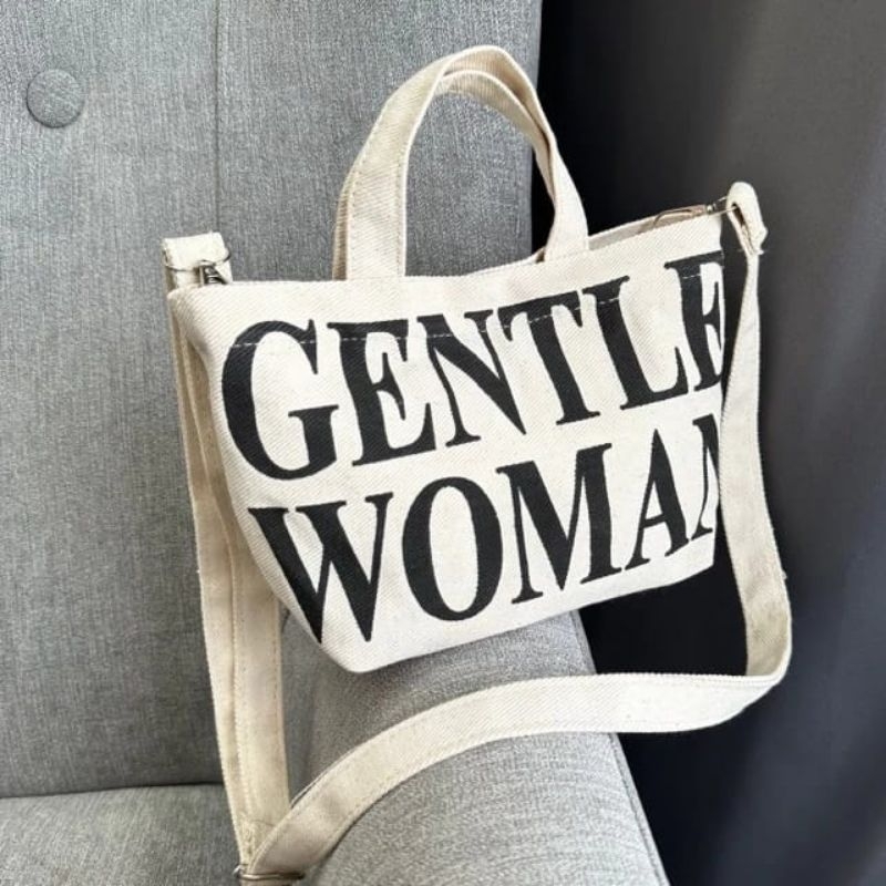 TAS WANITA GENTLE WOMAN CANVAS / TAS SLEMPANG WANITA CANVAS