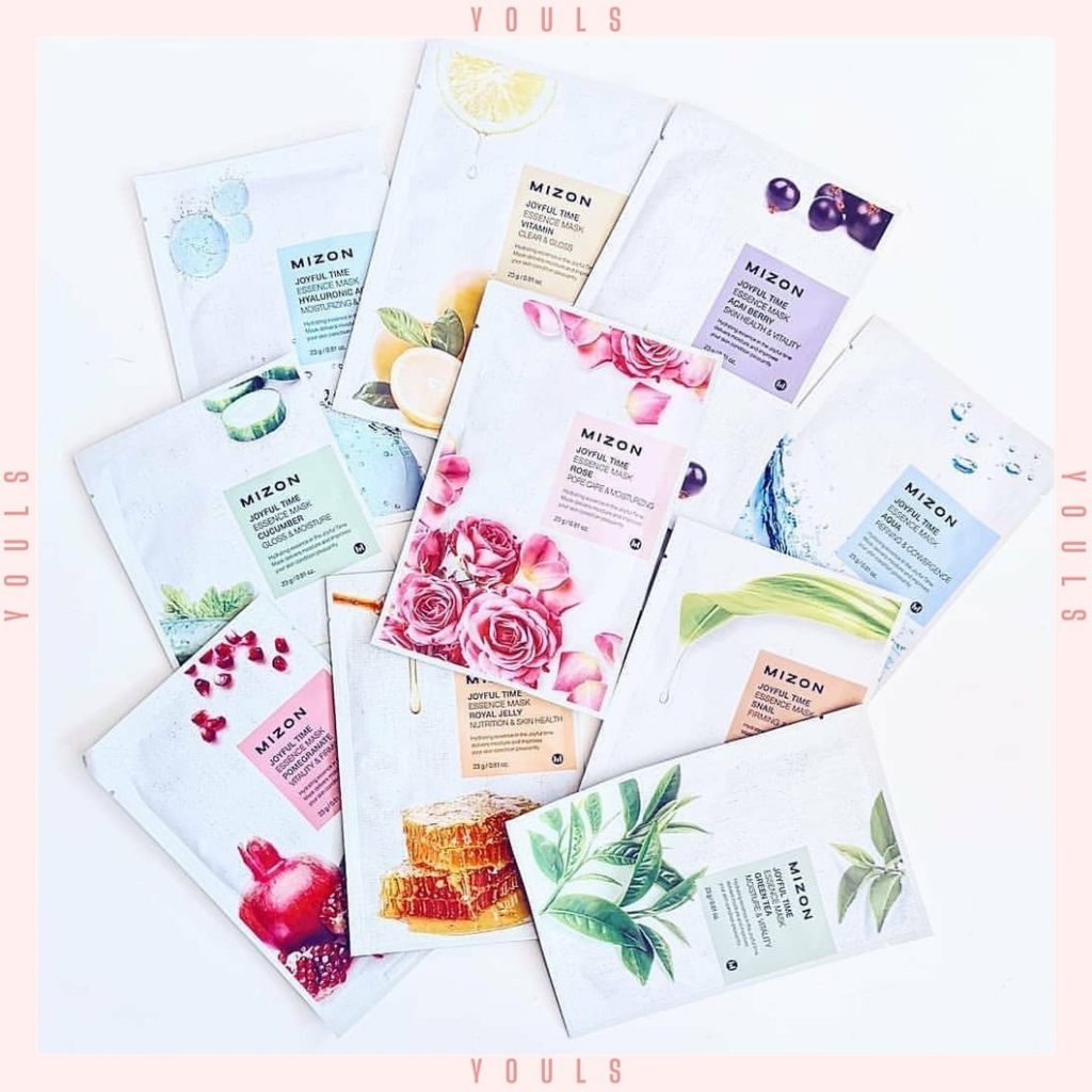 YOULS | Mizon Joyful Time Essence Mask | Sheet Mask Korea - Masker Wajah Melembabkan