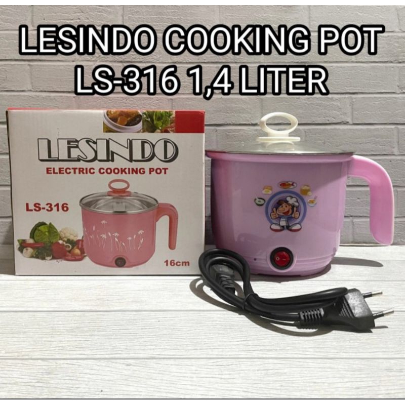 LESINDO PANCI LISTRIK SERBAGUNA 16CM 1.4L LS-316 EGG BOILER
