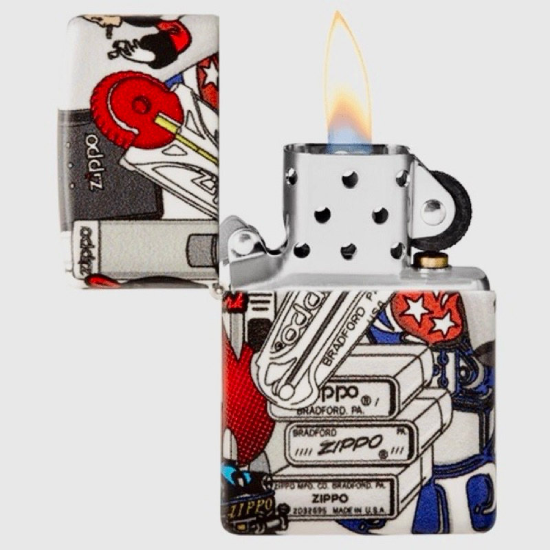 korek zippo original USA 49352 I spy zippo design