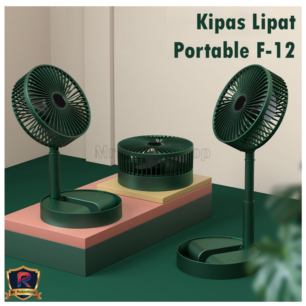 Kipas angin dan lampu belajar  lipat portable stand / portable fan folding stand / Cooling Fan rechargeable Image 6