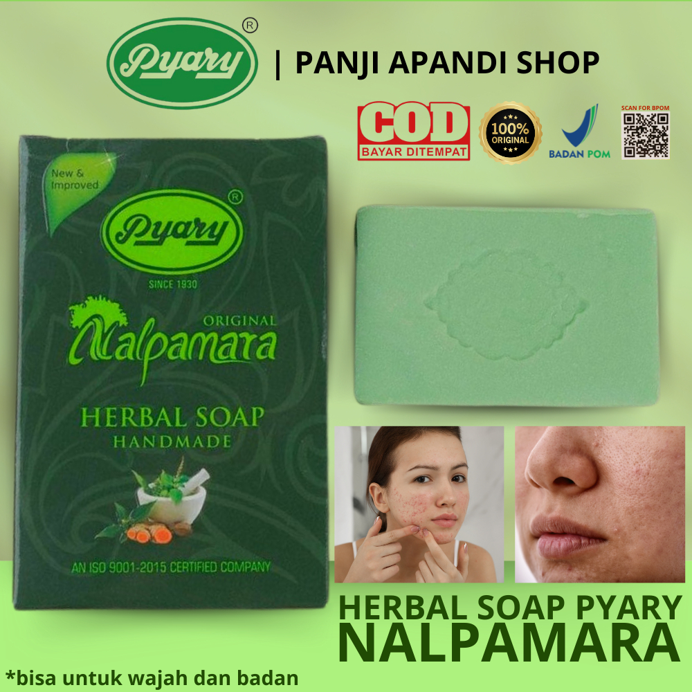 Sabun PYARY Nalpamara Arab 100% Original Herbal Soap Hijau BPOM | Sabun Mandi Sabun Wajah | Sabun Ma
