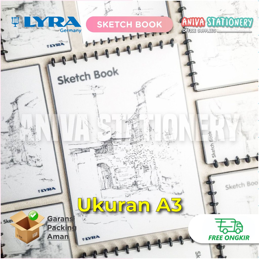 

LYRA SKETCHBOOK A3 - A4 - A5 REFILL BUKU SKETSA GAMBAR 150 Gsm