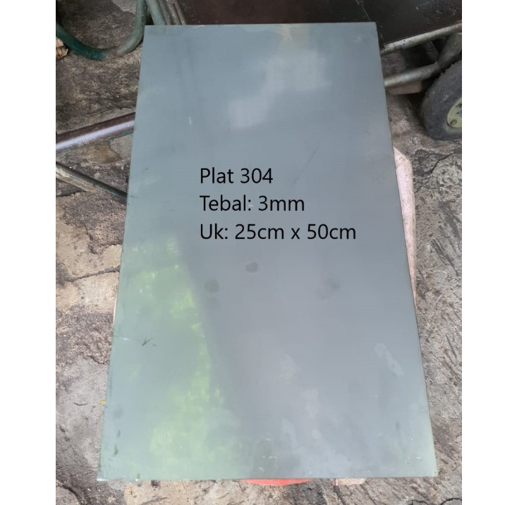 PLAT STAINLESS 304 TEBAL: 3MM PLAT STAINLES