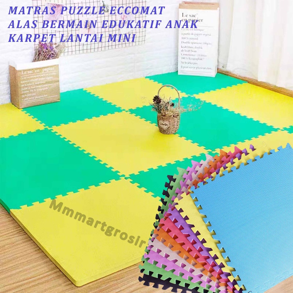 Matras Puzzle Eccomat / Alas Main Edukatif Anak / Karpet Lantai Mini