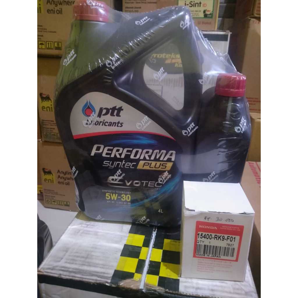 oli PTT 5 Liter 5W-30 + filter oli Honda CRV CIVIC Oddissey Accord