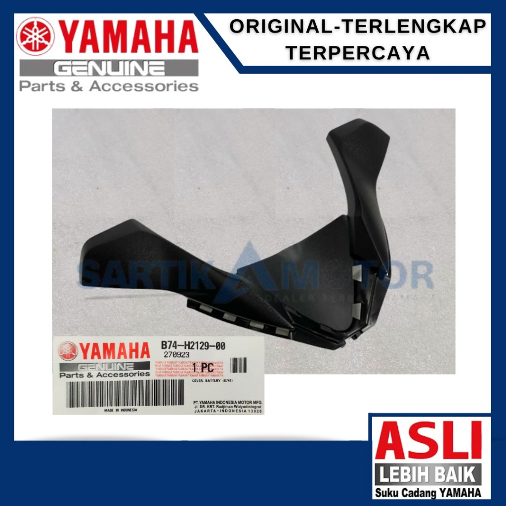 Cover Tutup Aki Battery YAMAHA XMax (B74-H2129-00) 100% ORIGINAL YAMAHA