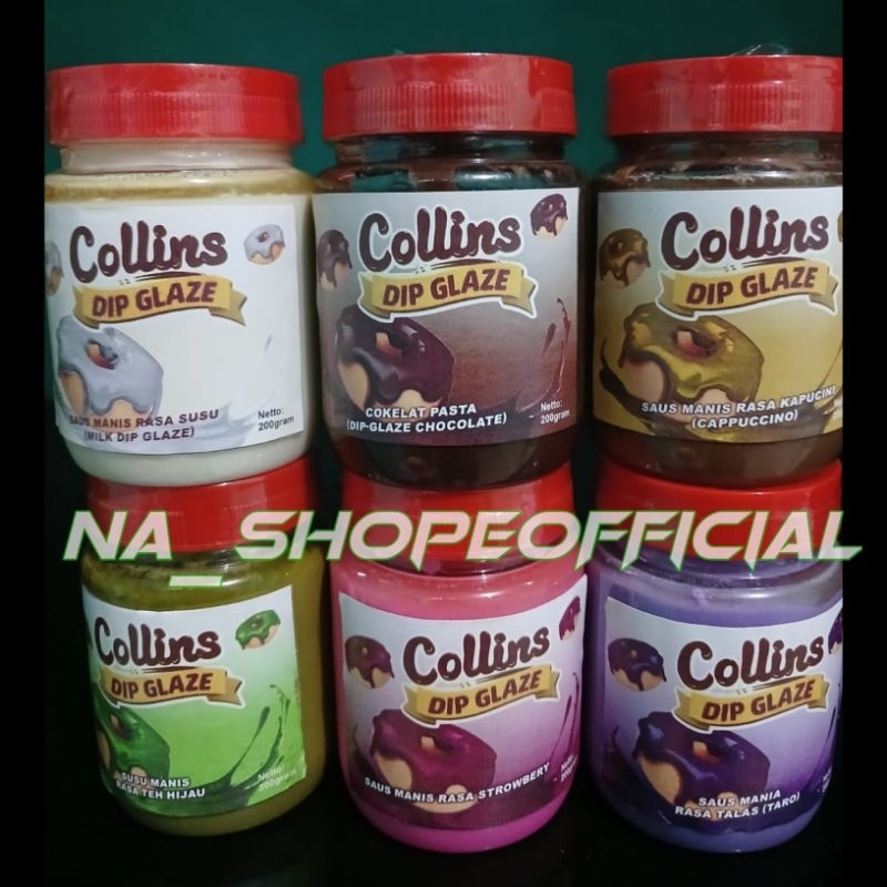 

Collins Dip Glaze 200gram ( Repack) Aneka Rasa