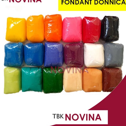 

Terlaris [250 GRAM ] FONDANT DONNICA / FONDAN WARNA DONNICA 250GR