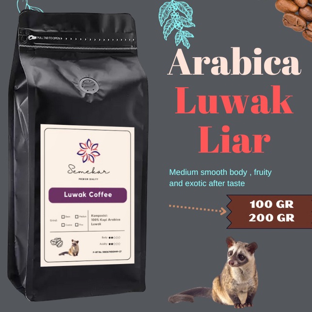 

Seller Kopi Luwak Liar Arabica Aceh Gayo Coffee Asli 100 gram fresh by Semekar - 200 gram