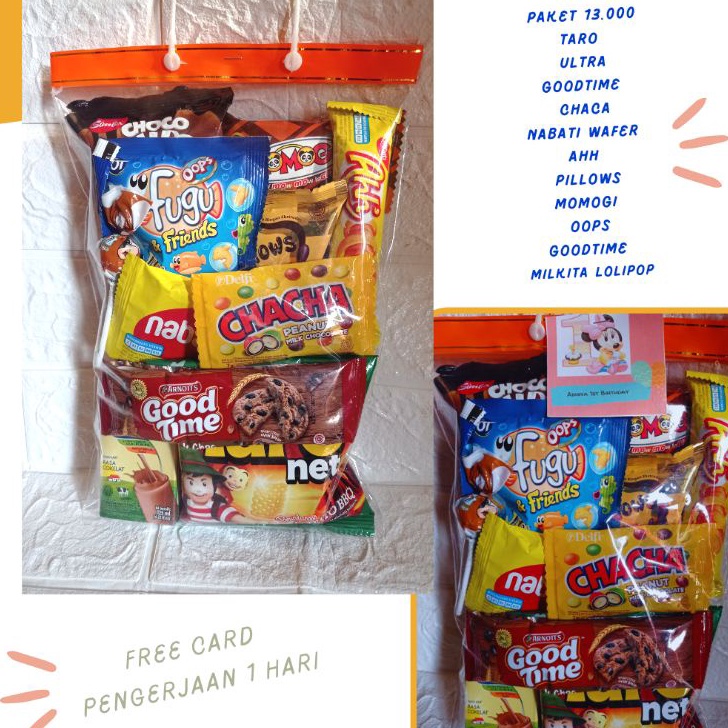 

Kode HHK515 Bingkisan Ulang Tahun Anak/Snack Ultah anak/paket ultah anak