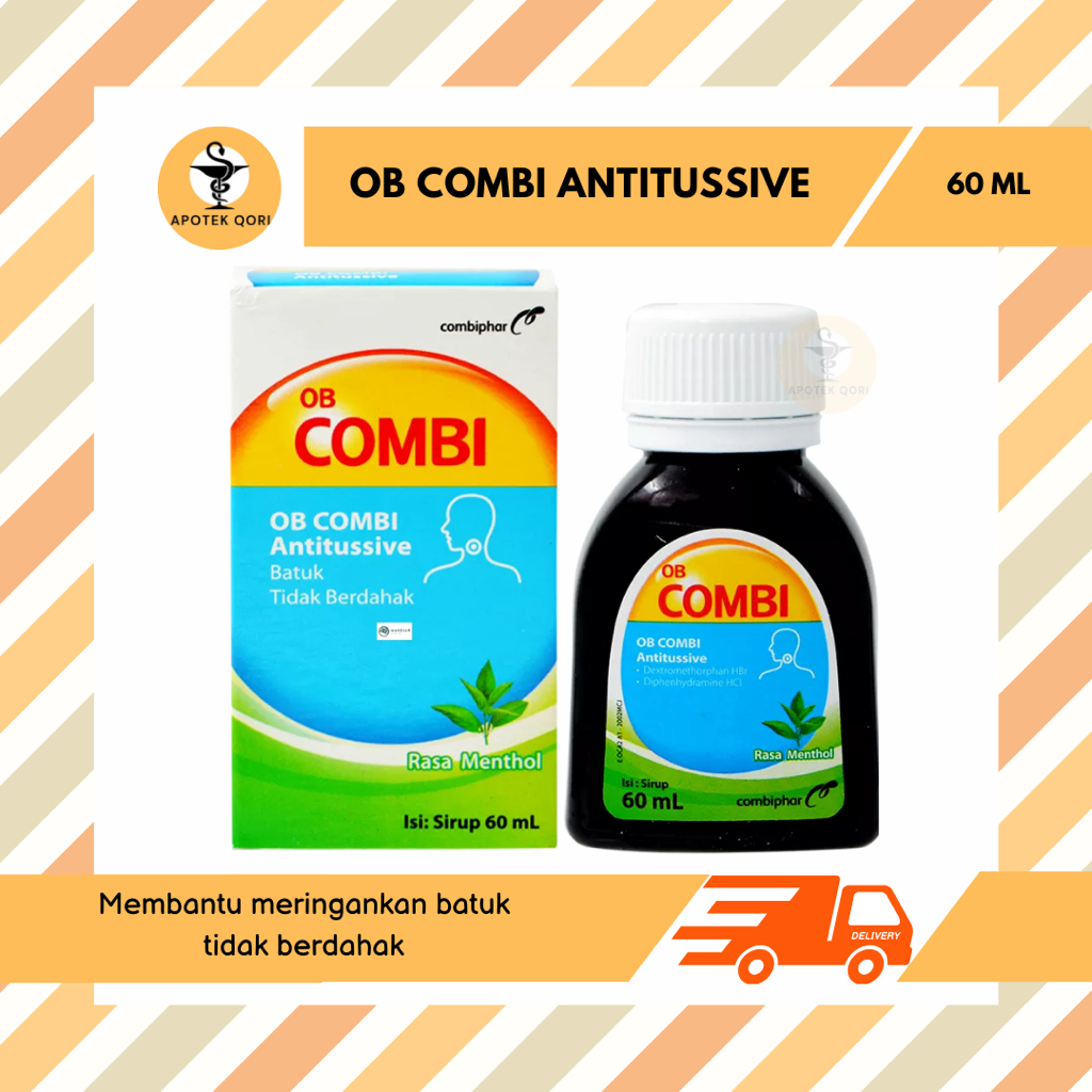 OB COMBI ANTITUSIF 60 ML/MEREDAKAN BATUK KERING