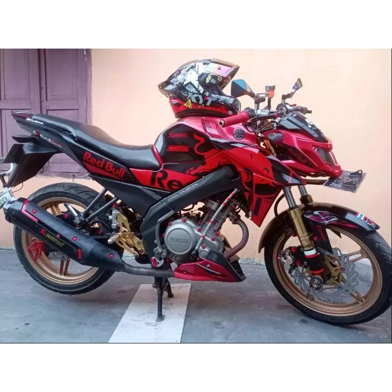 Stiker motor New Vixion Advance NVA Redbull semifull