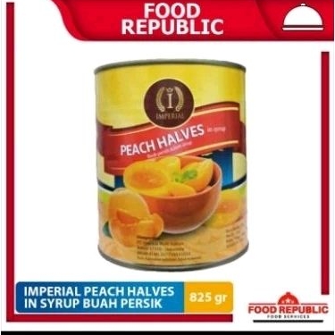 

Imperial Peach Halves in Syrup 825Gr - Buah Persik dalam sirup HALAL