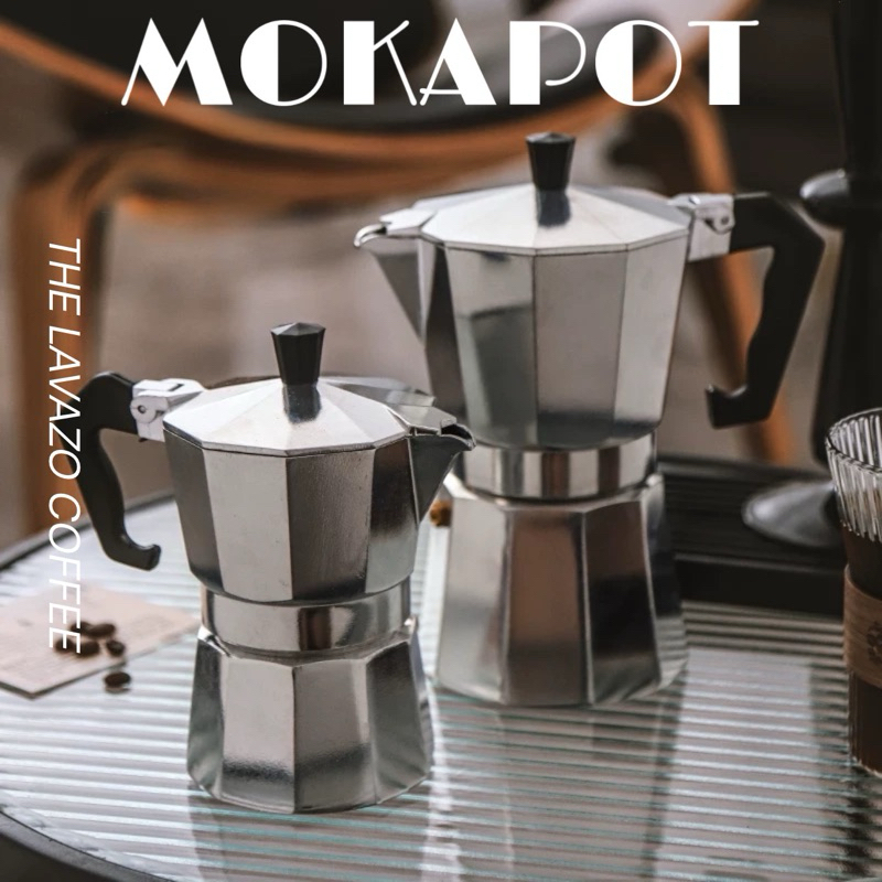 MokaPot Aluminium Espresso Coffee Maker | Moka Pot Kopi Espresso | 3 Cups / 6 Cups