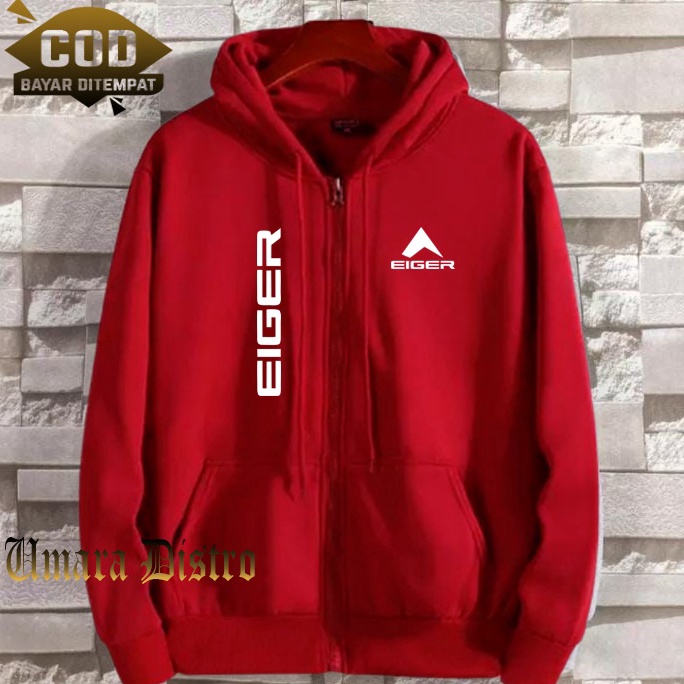 modelTipe SPZ831 Umara86 Jaket Distro Resleting Kupluk 1205 Kiri Kanan Text Putih Jaket Cewek Cowok 