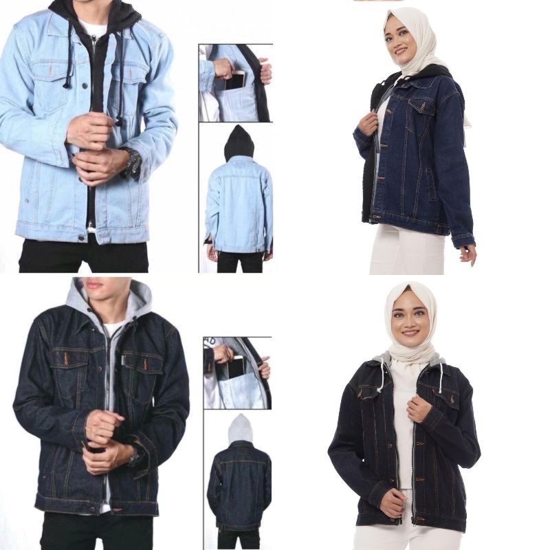 Jaket Jeans Hoodie Ariel / Jaket Jeans Pria Ariel / Hoodie Jeans Pria