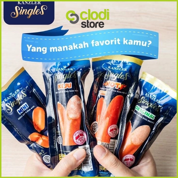 

TIPE JEB925 Sosis Kanzler Singles 65gr / sosis anak / sosis anti GTM / Snack Anak / Cemilan Anak / Sosis Kanzler Singles 65Gr