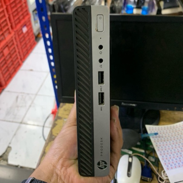 MINI PC HP PRODESK 400 G4 DESTOP MINI PC CORE I3 7100T RAM 8GB SSD 120GB