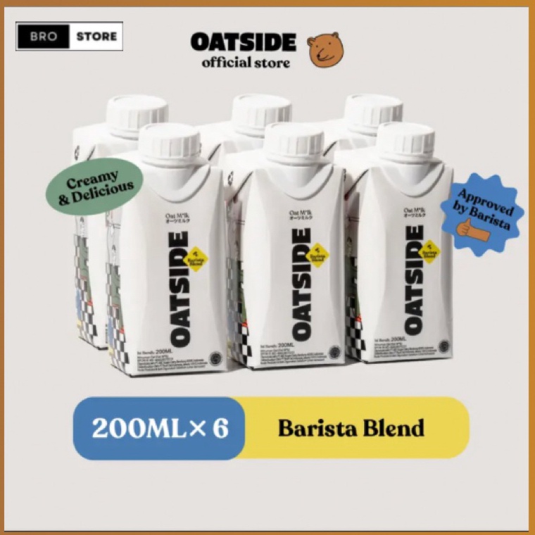 

R3@dy Stok OATSIDE MINI BUNDLE ISI 6 PCS - Oat Milk Barista Blend 200 ML Always