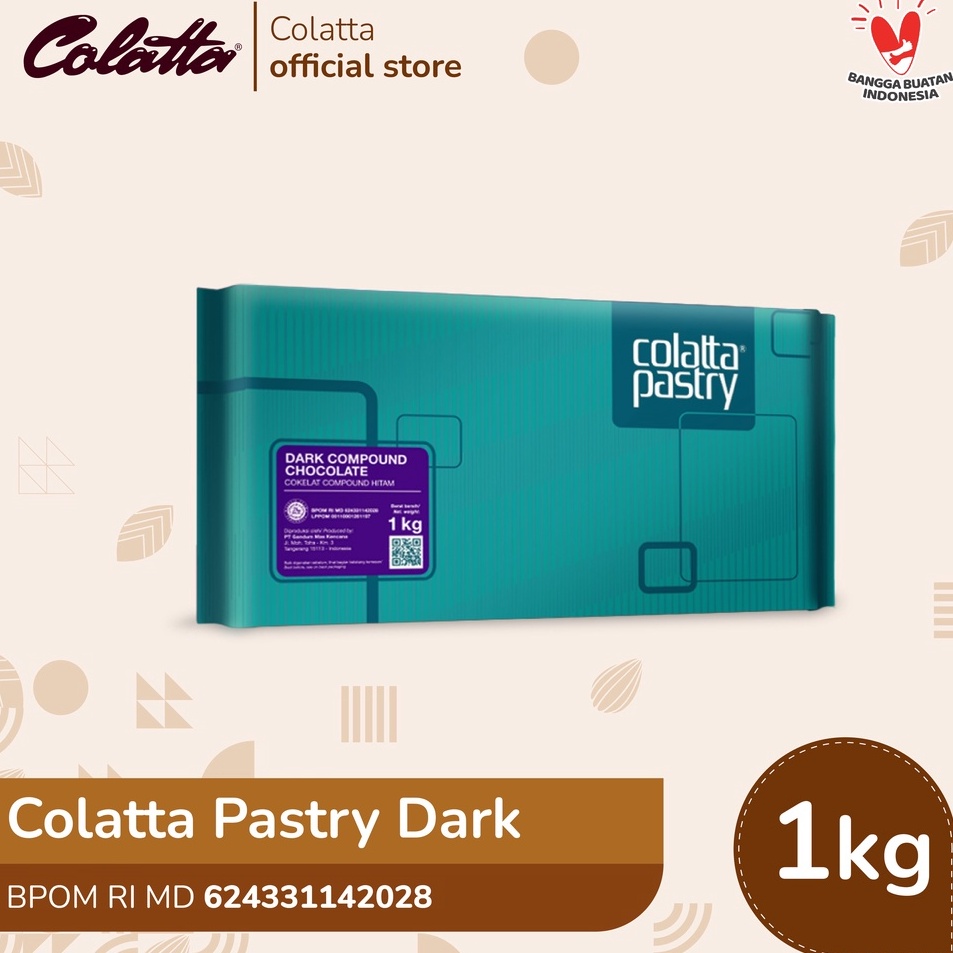 

Best Colatta Pastry Chocolate Dark - Coklat Batang 1Kg