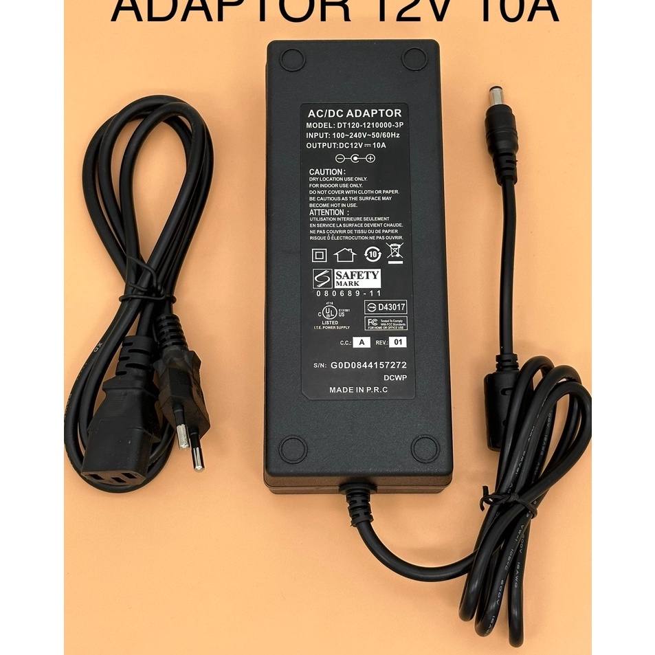 Bestseller ADAPTOR 12V 10A POWER SUPPLY 12V 10A SWITCHING ADAPTOR LED Strip Monitor 12V 10A ADAPTOR 