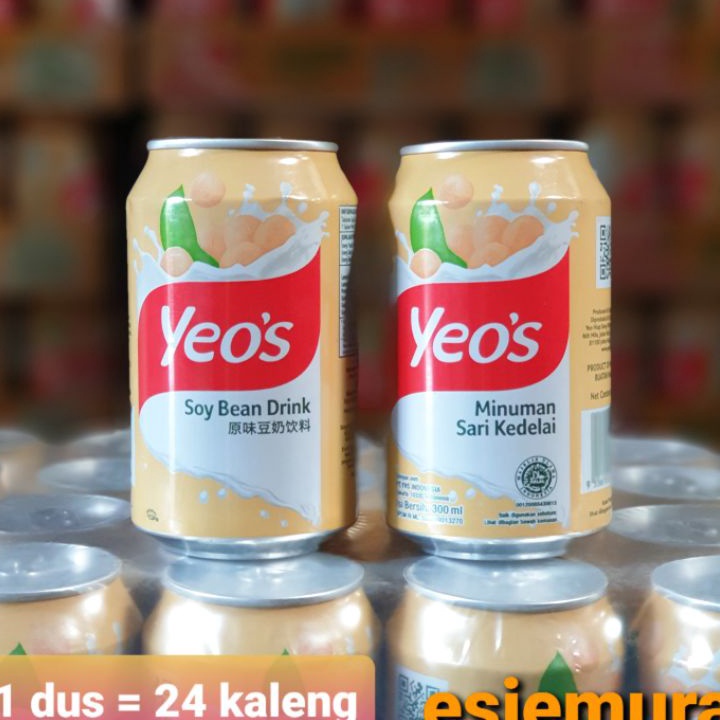 

Ready Stock Yeos Soy Bean / Soya Bean / Susu Kedelai per dus isi 24 kaleng