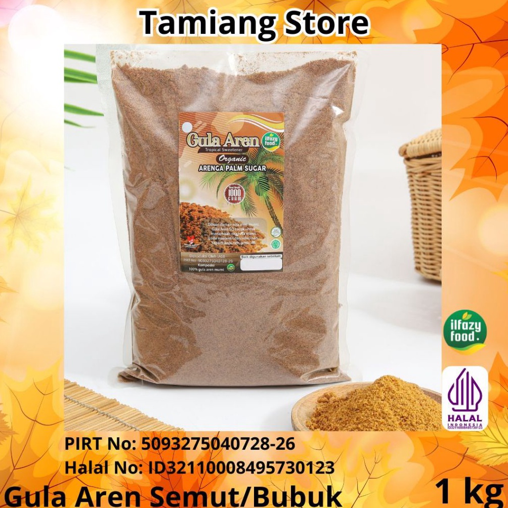 

[✢G68/] ILFAZY FOOD Gula Aren Semut Organik Murni 1 kg [18]