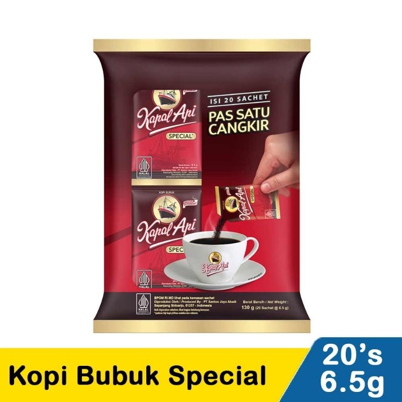 

Kapal Api Kopi Bubuk Special 20X6.5G