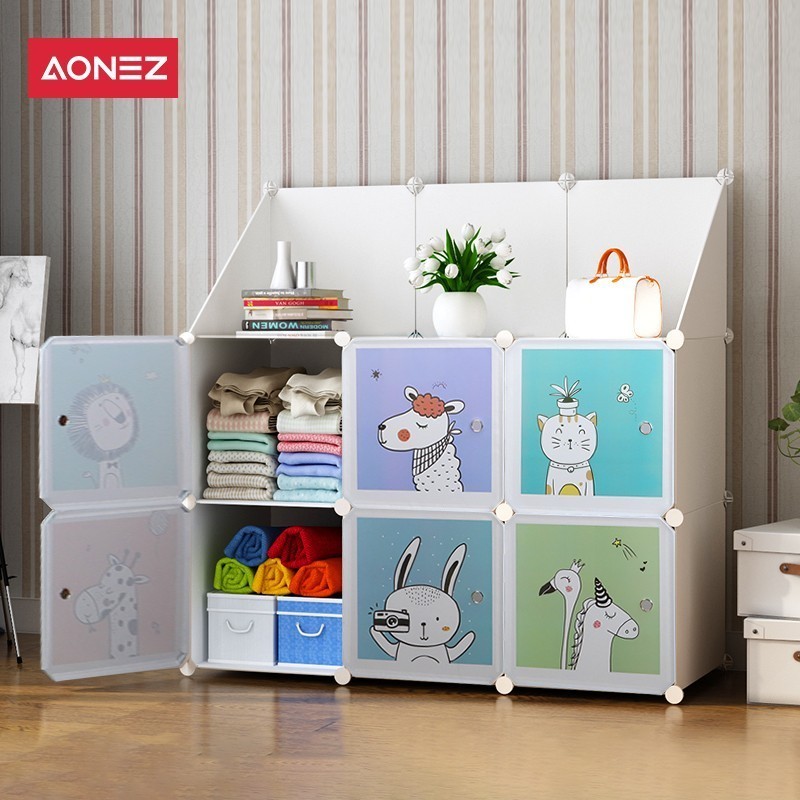 Aonez Children Wardrobe / Lemari Pakaian Anak Plastik