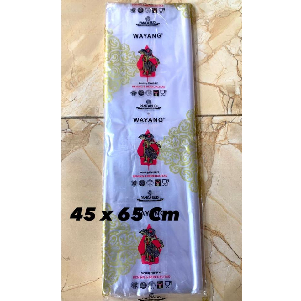 PLASTIK PP WAYANG 30 Mic UKURAN 45 x 65 Cm / PP WAYANG / PLASTIK WAYANG / PP WAYANG UKURANG KECIL TA